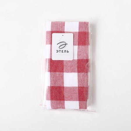 Towel Ethel "Cell", col. Red, 38x63 cm, 100% HL-6