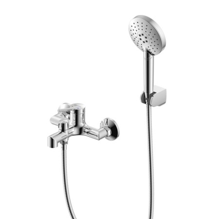 Lemark Minima LM3814C bathtub mixer, single -legged, excess length 105 mm, watering can, chrome
