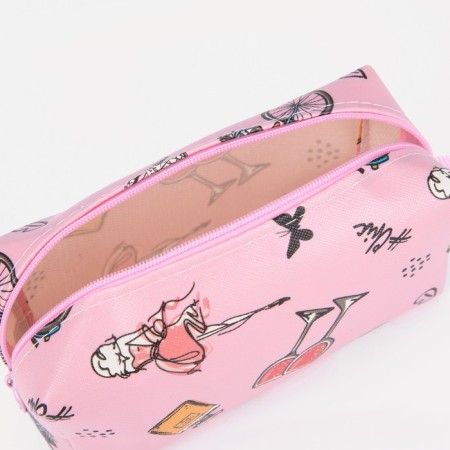 Lightning cosmetic bag, pink color-2