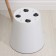 Kashpo for flowers with drainage insert on wheels Rosemary, 16 l, d = 33 cm, white color