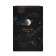 A5 sketchbook, 30 black sheets on the crest, "cosmos", solid substrate, density 110 gr., Mix