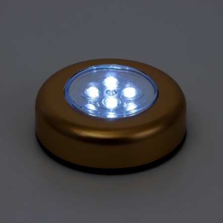 Lumina Night -bend "PushLite" 4xled 1.5W battery AAA 7cm. gold (3 pcs in the set)-2