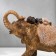 Polystone souvenir "African elephant with a baby" under a tree 20x25x10.5 cm