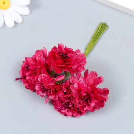 Flowers for decorating "Pion Garden Bordeaux" 1 bouquet = 6 colors 10 cm-2