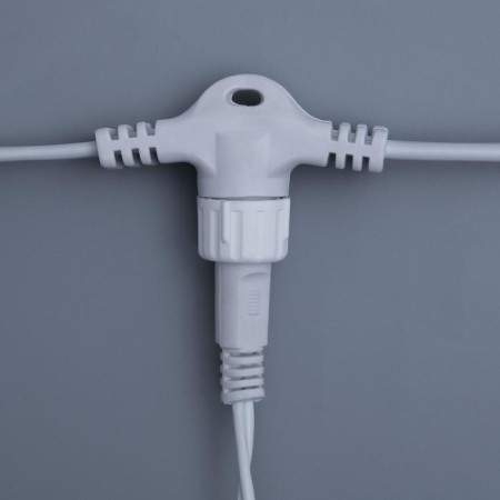 Garland "Curtain" 2 × 6 m, IP44, UMS, white thread, 1440 LED, warm white glow, 220 V-3