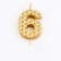 Candle in the cake on the skeleton "Sot", the number 6, 7 cm, gold
