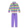 Set for girls: sweatshirt, trousers, height 98 cm