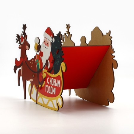 Organizer for bottles "Santa Claus in a sleigh"-4