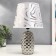 HELP LAM 36650/1 E14 40W White-Serebly H32.5 cm