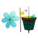 Breeze "Flower in a pot", Mix colors