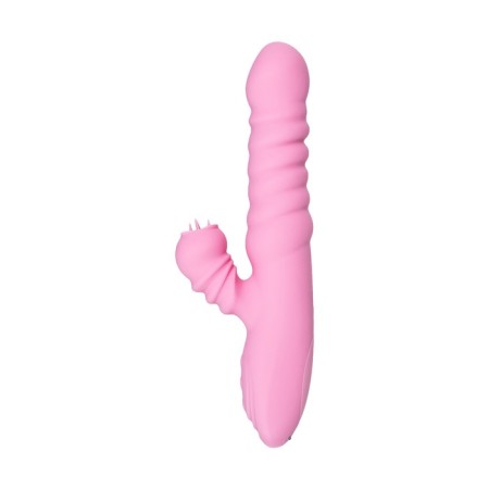 Jos Lixy vibrator, with the up & Down function, silicone, pink color, 23 cm-1