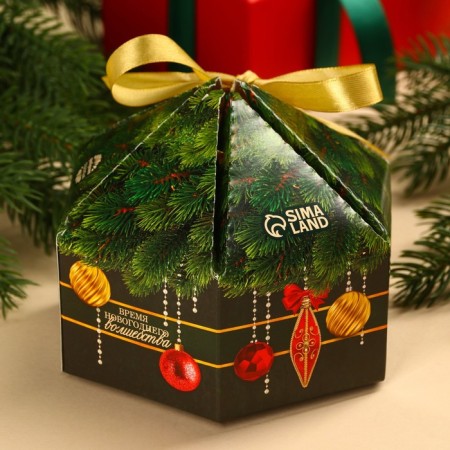 Chocolate sweets in the box "Happiness in the New Year", taste: Tiramisu, 200 g.-3