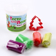 Bank sculpting dough 4 colors in 25 g + molder mold