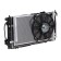 Cooling unit (radiator+condenser+fan) for Panasonic Lada 2172-1308008, Luzar LRK 01272