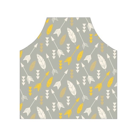 Apron kitchen with a photo print "Spray arrows with feathers", adjustable, size OS-2