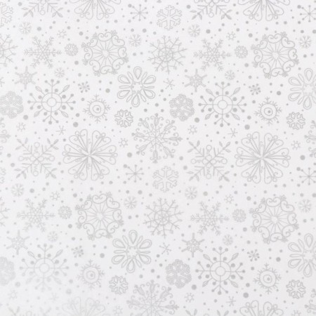 Siliconized paper "snowflakes", silver, for baking, 0.38 x 5 m-2