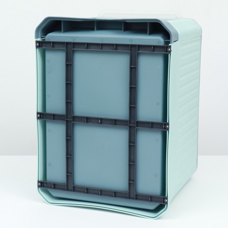 Closed toilet 50 x 40 x 40 cm with a retractable pallet, green-11