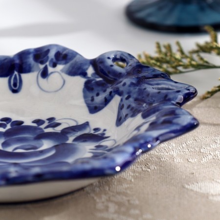 Bant's dish, 17.5x18x3 cm, gzhel-2