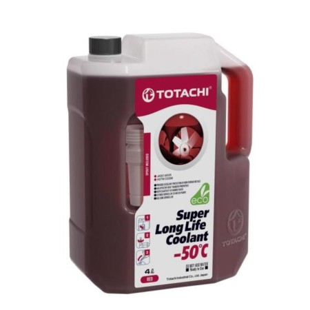 Antifreeze Totachi Super LLC -50 C, red, 4 liters
