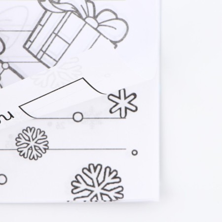 New Year. Notebook coloring with the tasks "machine" A4, 8 liters-7