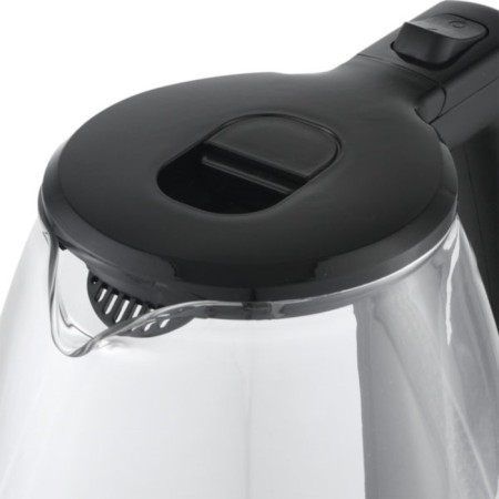 Electric kettle Centek CT-0014, glass, 1.8 l, 2200 watts, silver-black-1