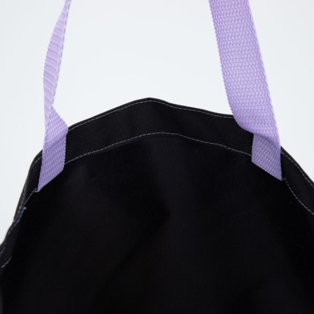 Bag-shop "Cute dog", without lightning, without lining, black/lilac color-9