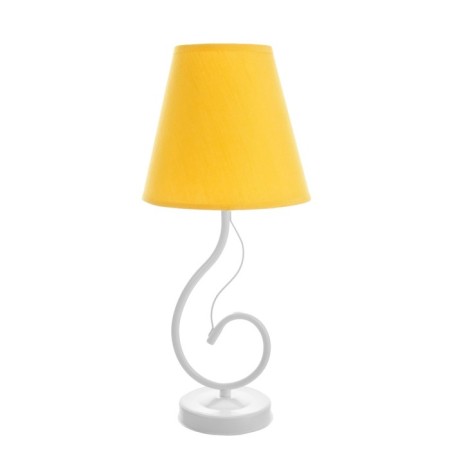 Lamp table Marcel 1x15W E14 18x18x42cm White/Risalux lemon-7