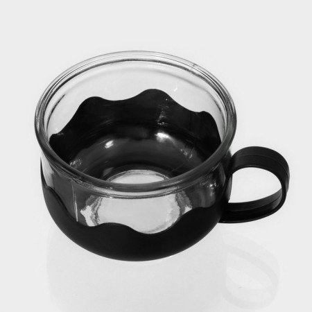 Glass Tea -glass set "Cleo", 5 items: kettle 900 ml, 4 mugs 150 ml-5