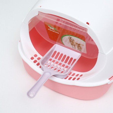Domik toilet 43 x 32 x 28 cm, white-pink-3