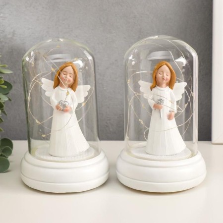 Souvenir Polystone Light "Angel-girl with puffy cheeks" mix 15.7x10.5x10.5 cm-1