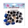 Rifle eyes with plugs, “sparkles” set of 18 pcs, size 1 pcs: 2.4 cm, blue color is blue