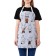 Apron of a kitchen with a photo print "Young rabbits", adjustable, size OS
