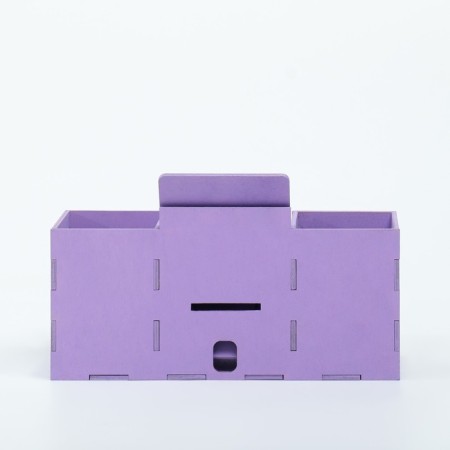 Organizer for the office with a stand for the phone "I am creative personality" 23x7x14 cm-4