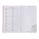 Notebook for girls 130 x 210 mm, 56 sheets in the Blueberry line, covered cardboard, Soft-Touch lamination, selective UV-lace