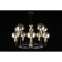 Suspended chandelier Rozet E14 + GU10 400W