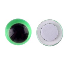 Elose -based eyes, set of 10 pcs., Size 1 pc. - 8 mm, green color