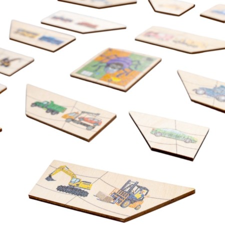Puzzles made of wood "Spider. Technique"-4
