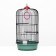 Bird cage is round, three -tier welded, small pallet, 33 x 77 cm, mix of flowers