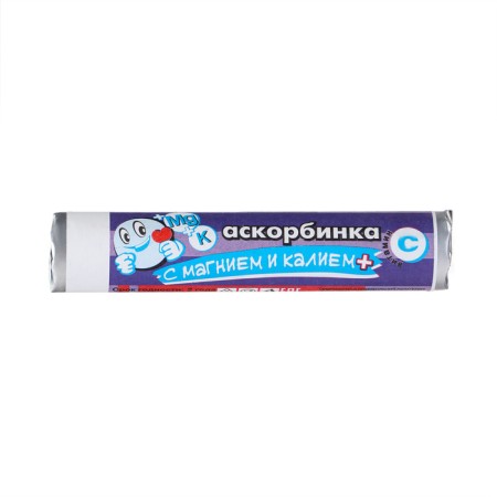 Vitamin C+ magnesium and potassium, chewing tablets, 3 gr. 14 pcs.