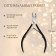 Manicure nippers for cuticle, double spring, 11 cm, blade length - 8 mm, silver/black color