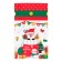 Polyethylene gift package with ties "New Year's toe", 15x23cm