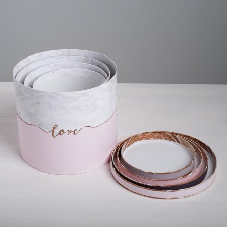 Set of boxes 4 in 1, gift packaging, “marble”, 14 x 14 x 13 - 20 x 20 x 17.5 cm-10