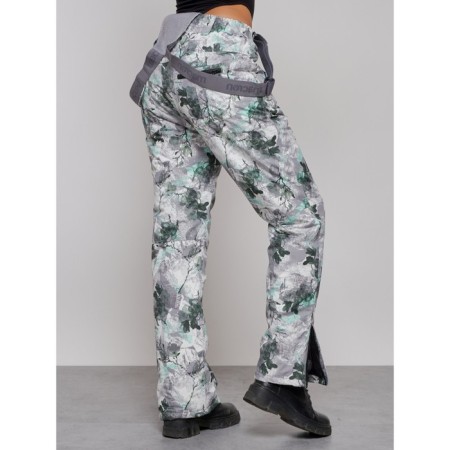 Semi -combinezone ski insulated female winter, size 46, white color-6