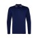 Polo male with long sleeve, dark blue color, size 48 (l)
