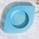 Summary "Eye. Marble" from gypsum, 14.5x9.5x2cm, blue