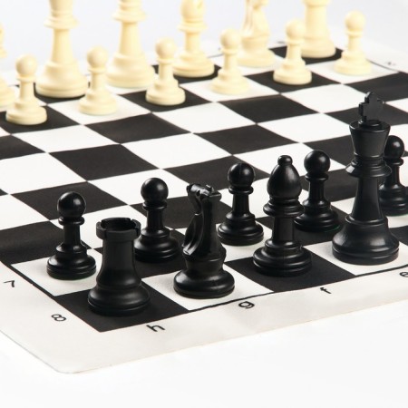 Chess in a package, figures (Pig H-4.5 cm, Ferge H-7.5 cm), Field 50 x 50 cm-2