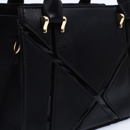 Bag Female Tout with zipper, black color-2