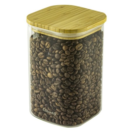 Capacity for storing bulk products Olivetti Vetro GFC112, with a lid, 1000 ml-4