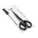 Chancellery scissors 16.7 cm office plastic handles, euro suspension