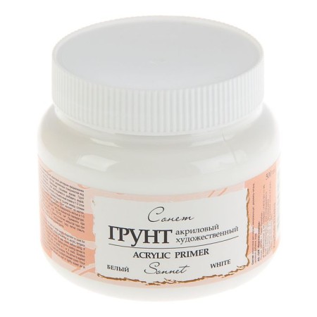Artistic acrylic white soil, 780 g (500 ml), ZHK "Sonet", 2124915